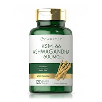 Ashwagandha KSM-66 600 mg (120 Tabletas) - Carlyle